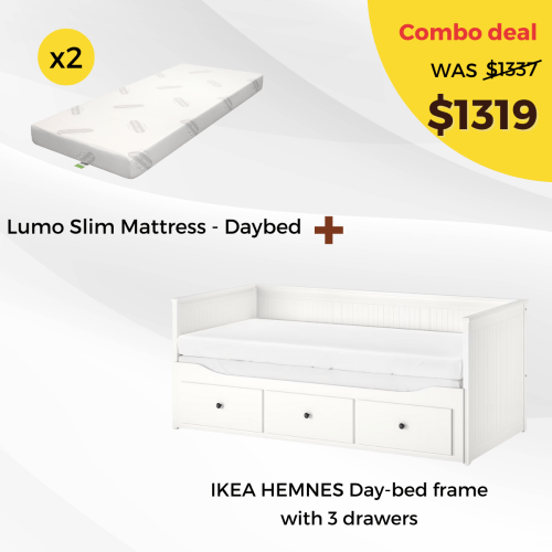 Hemnes daybed frame with store 3 drawers instructions